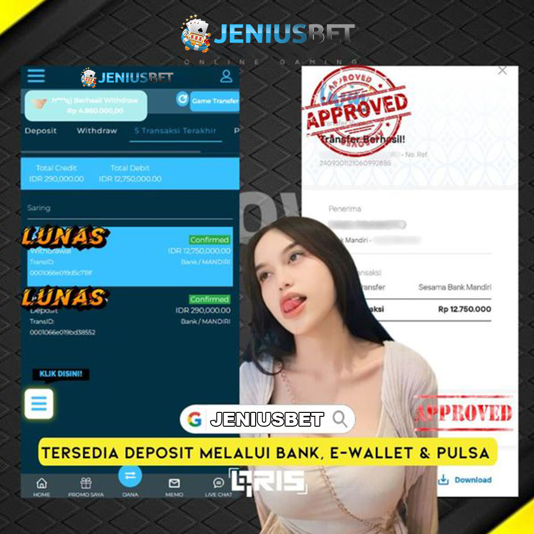 Jeniusbet - Link Daftar & Login Permainan Slot Gacor Maxwin Deposit Qris Tanpa Potongan